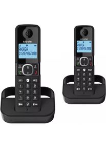 Alcatel F860 DUO EU DECT-Telefon Rufnummernanzeige Schwarz, Telefon, Schwarz