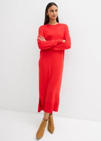 Abito midi in misto viscosa, Rosso, Taglia 46/48 (M), bonprix