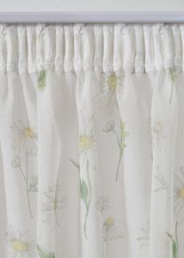 Tenda trasparente a fiori (pacco da 1), Bianco, Taglia 145x135 cm, bonprix