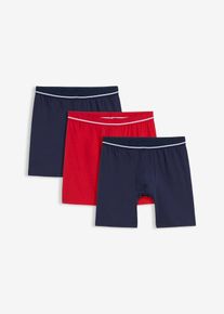 Boxer aderenti con cotone (pacco da 3), Blu, Taglia 5 (M), bonprix