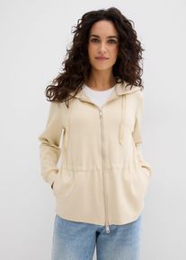 Giacchina morbida effetto neoprene, Beige, Taglia 46/48 (M), bonprix