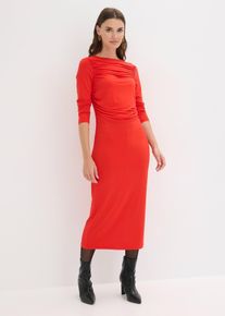 Abito midi di jersey, Rosso, Taglia 46/48 (M), bonprix