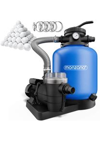 Monzana Depuradora piscina sistema filtro de arena 13200 l/h 30L 1200gr de bolas filtrantes