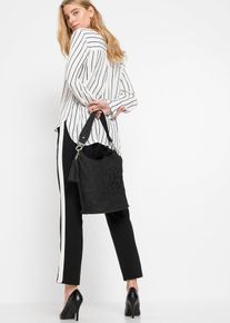 Sac &agrave; main avec broderie - noir - taille 30x28 cm - Vegan - bonprix