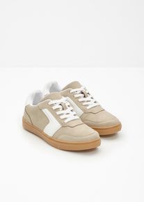 Sneaker in stile retr&ograve;, Beige, Taglia 42, bonprix