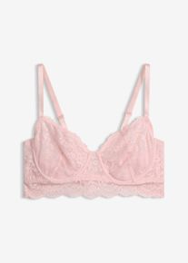 Reggiseno con ferretto in pizzo delicato, rosa, Taglia 75C, bonprix