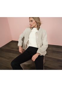 Street One pl&uuml;sskab&aacute;t levehető kapucnival - nő - m&eacute;ret 38 - b&eacute;zs