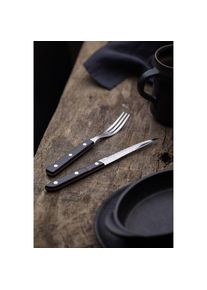 Gense Steak knife Old farmer classic 22 cm Wood/Steel, Besteck, Silber, Braun