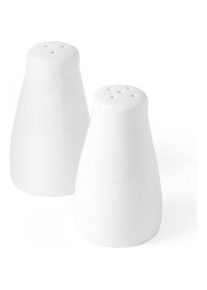 Hendi Menage Salz- und Pfefferstreuer Porzellan Set - -, Pfefferm&uuml;hle + Salzm&uuml;hle, Weiss