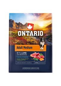 Krmivo Ontario Adult Medium Lamb & Brown Rice 2,25kg