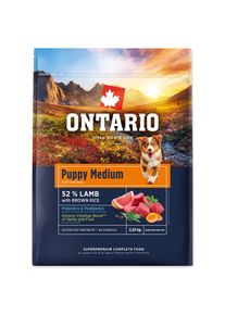Krmivo Ontario Puppy Medium Lamb & Brown Rice 2,25kg