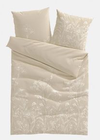 bonprix Lenjerie de pat din linou, bej, 1x 80/80 cm, 1x 135/200 cm