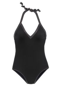 JETTE Damer Badedragt sort / s&oslash;lv St&oslash;rrelse XS
