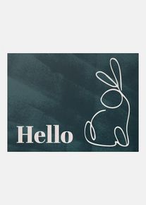 bonprix Rohožka so veľkonočn&yacute;m dizajnom, &scaron;ed&aacute;, 35/55 cm