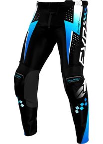 FXR Clutch Pro MX Black, textile pants , color: Black/Blue/White , size: 30