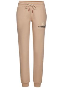 H.I.S. Damen Sweathose in camelfarben ,Gr&ouml;&szlig;e 32/34, Witt, 60% Baumwolle, 40% Polyester