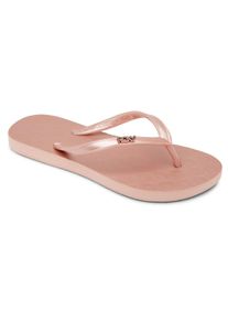 Sandale Roxy "Viva", M&auml;dchen, Gr. 3,5(3,5), rose gold, Obermaterial: 98% Synthetikmaterial, 2% Metall / Futter: 100% Synthetikmaterial / Au&szlig;ensohle: 100% Moosgummi, Schuhe Sandale