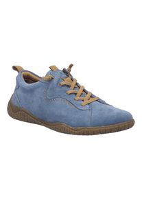 Barfu&szlig;schuh Josef Seibel "Wynona 01", Damen, Gr. 37, jeansblau, Veloursleder, Schuhe Barfu&szlig;schuh, Slipper, Schlupfschuh, Komfortschuh in Weite G (=weit)