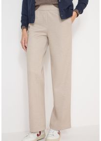 Stoffhose Cecil "Style NEELE", Damen, Gr. XL (44), L&auml;nge 30, desert beige melange, Web, Obermaterial: 84% Polyester, 16% Viskose. Futter: 100% Polyester, unifarben, loose fit lang, Hosen Stoffhose, Wide Leg