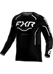 FXR Podium Relay MX Black, jersey , color: Black/White , size: L