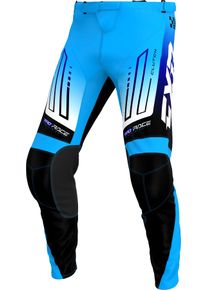 FXR Clutch MX Blue, textile pants , color: Blue/Black/White , size: 34