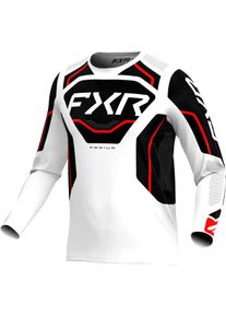 FXR Podium Relay MX White, jersey , color: White/Black/Red , size: M