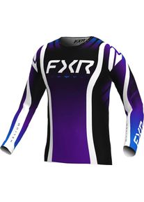 FXR Helium Infinity MX Ultra, maillot , couleur: Noir/Blanc/Bleu/Mauve , taille: L