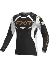 FXR Helium Edge MX Graphite, jersey , color: Black/White/Grey/Gold , size: XL