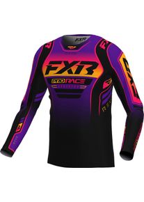 FXR Revo Alpha MX Twilight, jersey , color: Black/Purple/Red/Orange , size: M