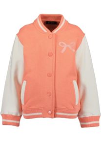 Sweatjacke Blue Seven "Blue Seven Collegejacke", M&auml;dchen, Gr. 128, 2260, lachs, 80% Baumwolle, 20% Polyester, normal normal, ohne Ausschnitt, normaler Saum, Sweatjacken Sweatjacke