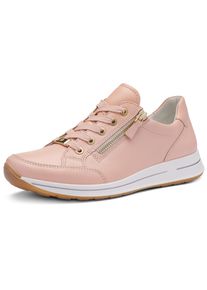 Keilsneaker Ara "OSAKA", Damen, Gr. 5 (38), rosa (aprikot), Glattleder, unifarben, Schuhe Keilsneaker, Freizeitschuh, Halbschuh, Schn&uuml;rer in Komfortweite H (=sehr weit)