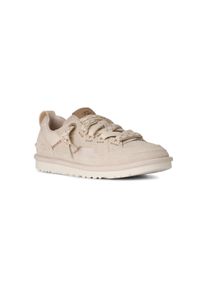 UGG Australia Sneaker UGG "LOWMEL MINIMEL", Damen, Gr. 11 (42), creme, Textil, Veloursleder, Schuhe Sneaker, Halbschuh, Low Profile Schn&uuml;rer mit Anziehlasche