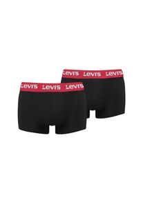 Levi's Trunk LEVI'S "LEVIS MEN REPEAT LOGO TRUNK", Herren, Gr. L, schwarz, rot, Obermaterial: 95% Baumwolle, 5% Elasthan, Unterhosen Trunk