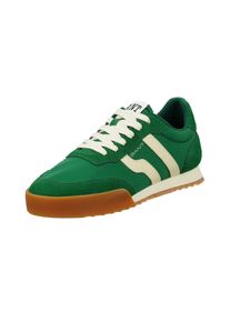 Sneaker Gant "Baylle", Herren, Gr. 46, gr&uuml;n, Nylon, Veloursleder, kontrastfarbene Details, Schuhe Sneaker, Retro Sneaker, Schn&uuml;rschuh mit modischer Gummilaufsohle