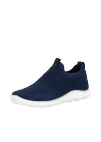 Slip-On Sneaker Remonte, Damen, Gr. 41, ungef&uuml;ttert, blau (nachtblau), Nubuklederimitat, Textil, Schuhe Slip-On Sneaker, Schlupfschuh, Slipper, Barfu&szlig;schuh mit herausnehmbarer Einlage