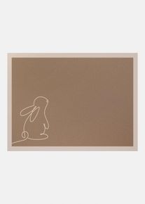 Tv&auml;ttbar d&ouml;rrmatta med p&aring;skmotiv - brun - storlek 38x59 cm - bonprix