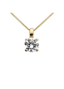 Firetti, Damen, Kettenanh&auml;nger &raquo;Schmuck Geschenk Gold 333 Halsschmuck Anh&auml;nger f&uuml;r Halskette Solit&auml;r&laquo; () mit Zirkonia (synth.), gelbgoldfarben-