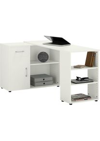 VOGL M&ouml;belfabrik, Eckschreibtisch &raquo;Ecki&laquo;, wei&szlig; + wei&szlig; + wei&szlig;, B/H/T: 50 cm x 72 cm x 50 cm, wei&szlig; + wei&szlig; + wei&szlig;