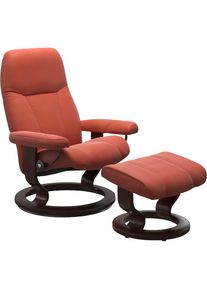 stressless , &raquo;Consul&laquo; mit Classic Base, Gr&ouml;&szlig;e S, Gestell Braun, henna, Leder BATICK: BATICK ist ein leicht korrigiertes, durchgef&auml;rbtes und genarbtes 