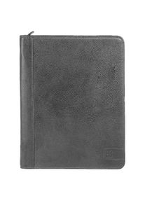 Bodenschatz, Damen, Dokumententasche echt Leder, schwarz, schwarz, H&ouml;he 32 cm x Breite 25 cm x Tiefe 2 cm