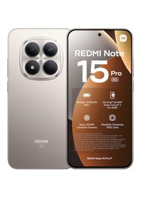 Xiaomi, Smartphone &raquo;Redmi Note 15 Pro 5G 8+256&laquo; Titanium, Titanium, Mediatek Dimanesity 7400-Ultra