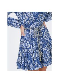 Only, Damen, Blusenkleid &raquo;ONLLUMINA L/S SHORT DRESS WVN NOOS&laquo; Sommerkleid, Surf the Web AOP:LUMINA AOP, L - N-Gr, Kurzes Kleid von Only mit Volant