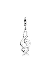 NENALINA, Damen, Charm-Einh&auml;nger &raquo;Charm Notenschl&uuml;ssel Anh&auml;nger Musik 925 Silber&laquo;, Silber, Silber, Notenschl&uuml;ssel Charm-Anh&auml;nger f&uuml;r Musikliebhaber
