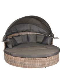 Merxx, Gartenlounge-Set &raquo;Riva Premium&laquo; Set, 15 Stk. tlg. Relaxinsel, inkl. Sitz-und R&uuml;ckenkissen, natur + natur + natur, Aluminium, Kunststoff, 