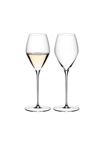 RIEDEL THE WINE GLASS COMPANY, Wei&szlig;weinglas &raquo;Sauvignon Blanc Gl&auml;ser Veloce 347 ml 2er Set transparent&laquo; Sp&uuml;lmaschinengeeignet, transparent, Glas, &Oslash; 8,6