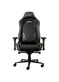 Trust, Gaming-Stuhl &raquo;GXT721 RUYA PRO&laquo; (), schwarz + schwarz, Aluminium, Kunstleder, Metall, Polyurethan, Stoff, Komfort, auf den du dich verlassen 