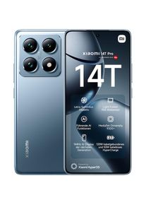Xiaomi, Smartphone &raquo; 14T Pro 512GB&laquo; Titan Blue, Titan Blue, 50MP + 50 MP + 12 MP Kamera mit Leicafokus und 20-fach Zoom