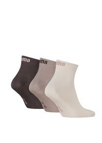 Puma, Damen, Kurzsocken &raquo; UNISEX QUARTER PLAIN 3P&laquo; 3 Paar, 3 Paar tlg. Atmungsaktiv, Rippenb&uuml;ndchen, weiche Baumwollmischung, neutral / brown, 39-42, 