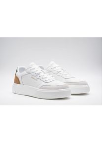 Replay, Herren, Sneaker Basket-Sneaker, Halbschuh, Schn&uuml;rschuh mit Kontrast an der Ferse, wei&szlig;-braun, 46, Sportiver Schn&uuml;rer von REPLAY f&uuml;r viele 