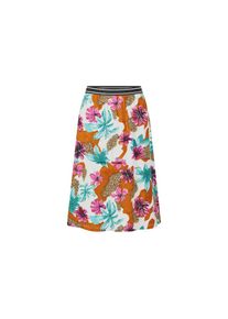 GOLDNER, Damen, Jerseyrock &raquo;Kurzgr&ouml;&szlig;e Jerseyrock mit Animal Print und Blumen&laquo;, bunt / gemustert, 20, bunt / gemustert, Mustermix aus Blumen und Leo 